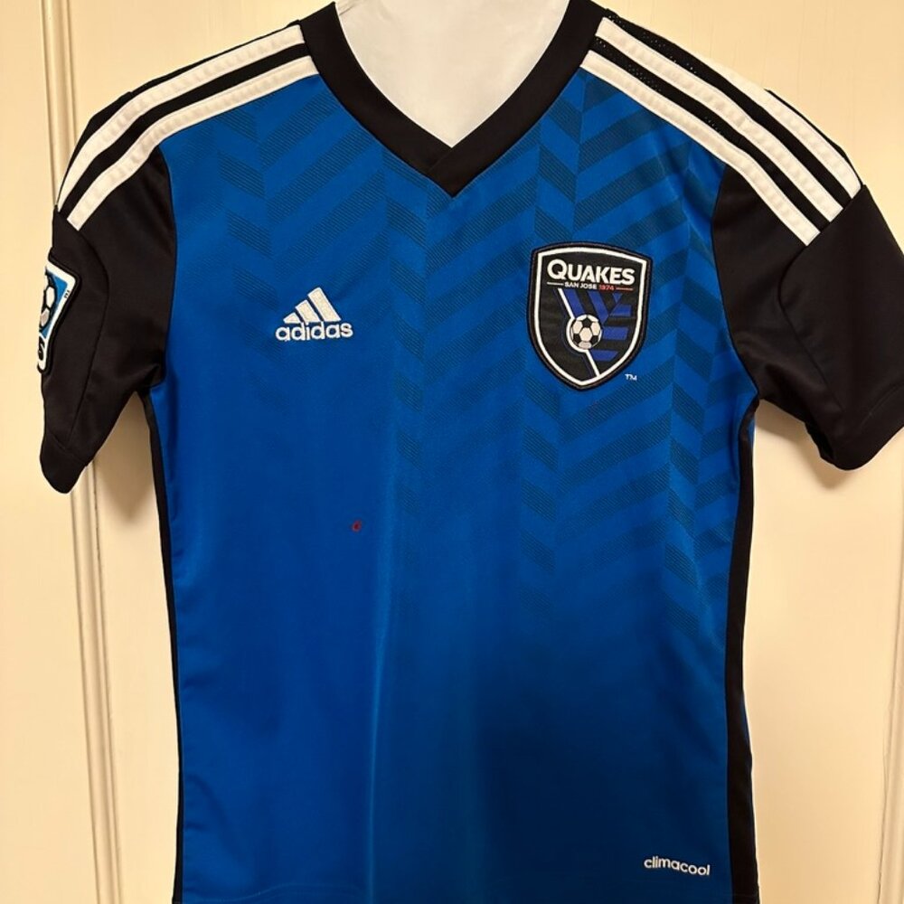 2015-16 Adidas San Jose Earthquakes Home Soccer Jersey Shirt YOUTH S